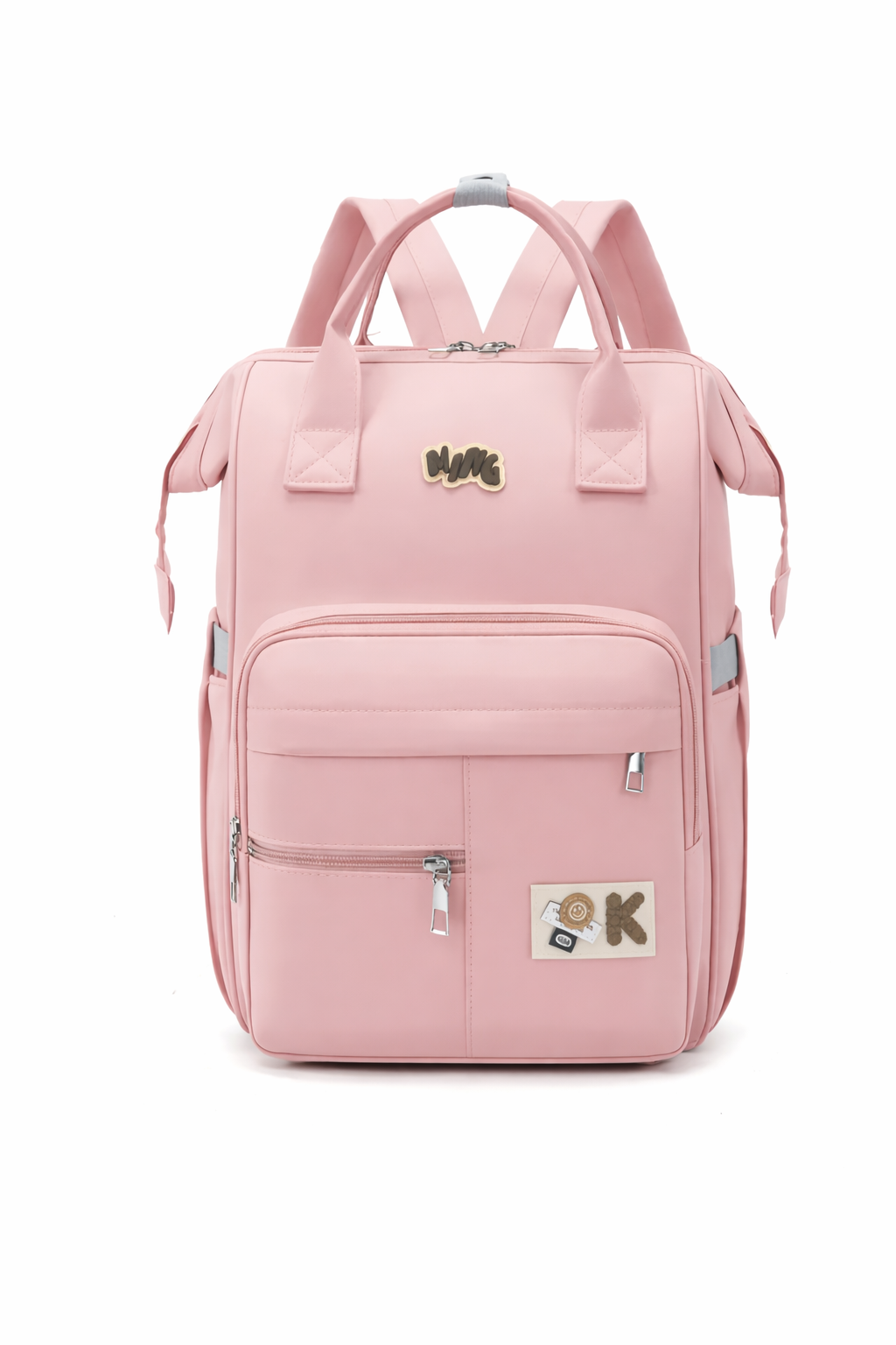stylish diaper backpack for moms__baby-pink