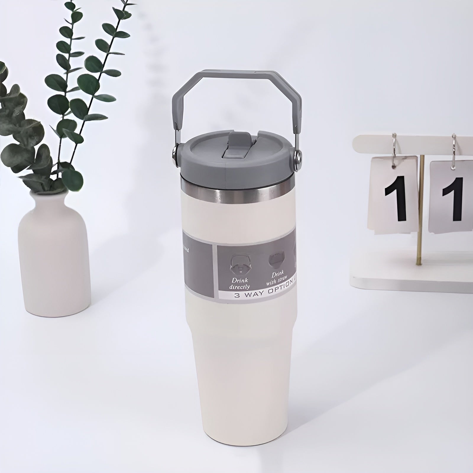 travel mug 900 ml__White