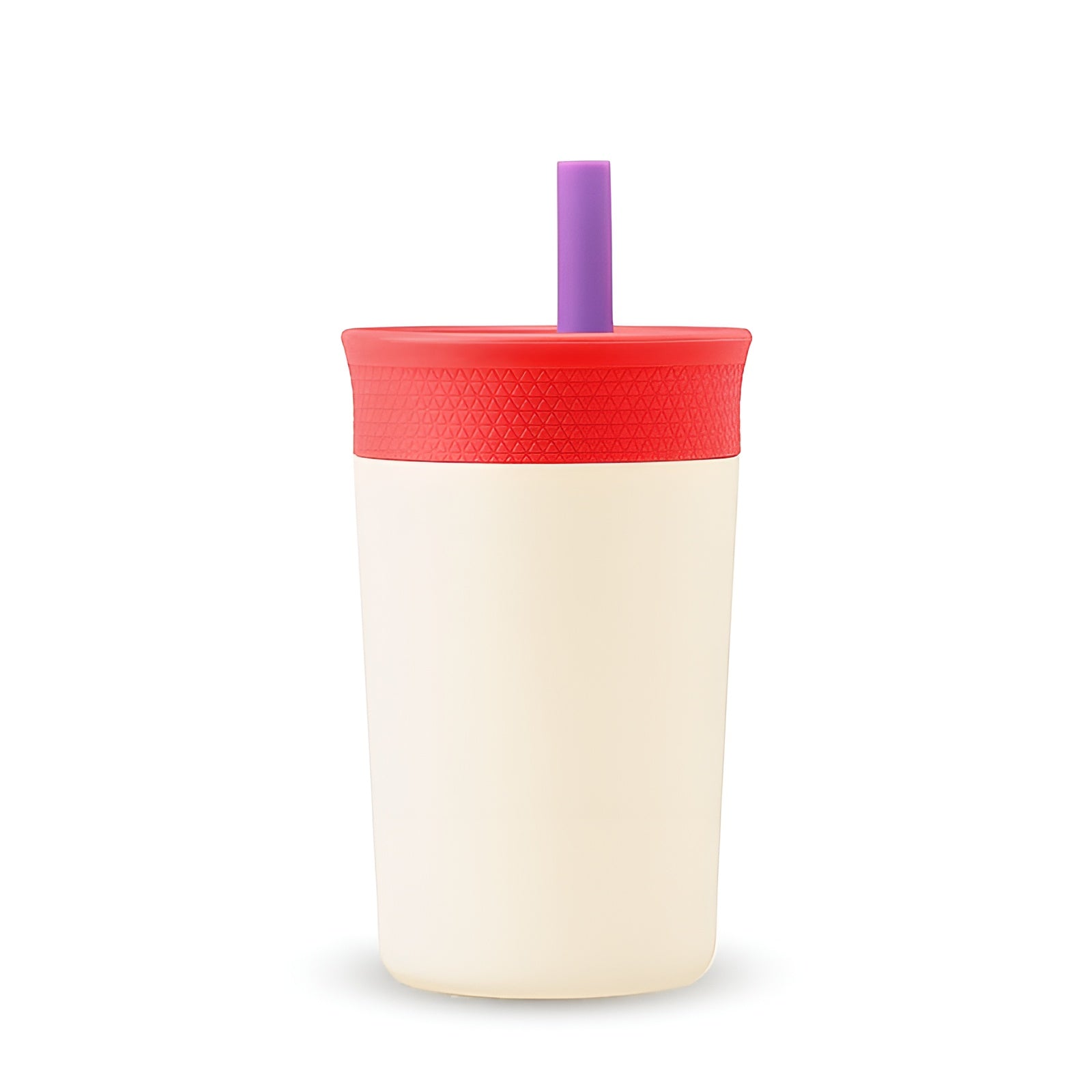 tumbler with straw__cream
