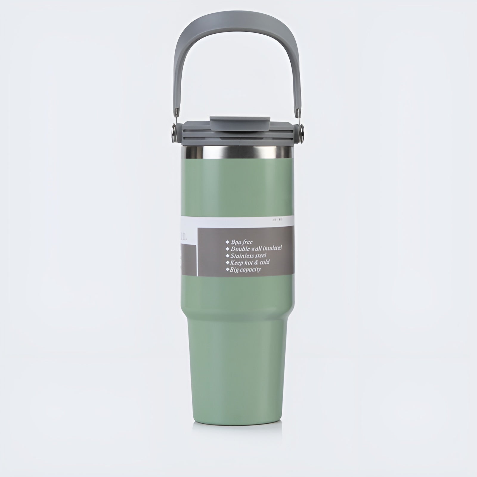 water tumbler with lid__Green