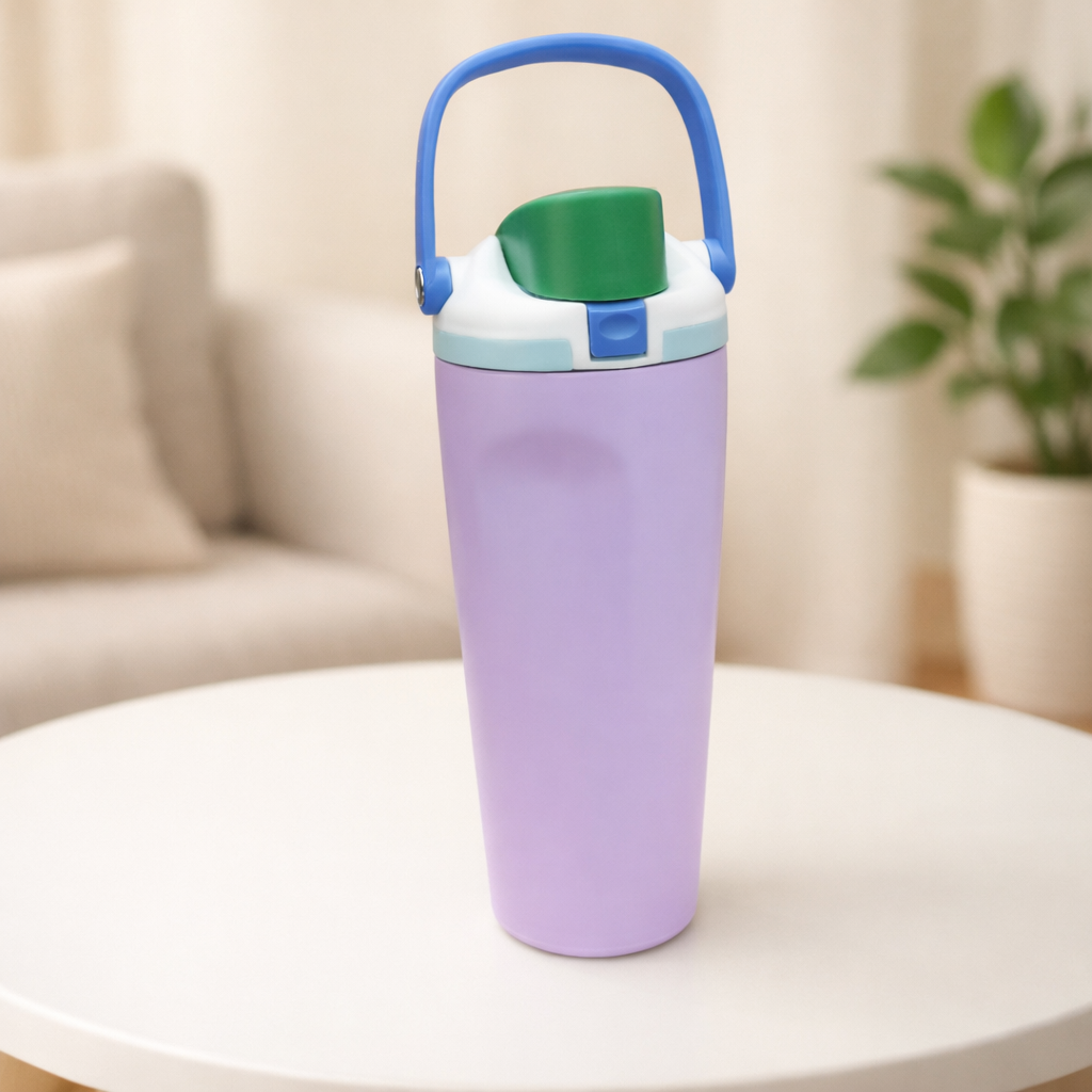 wide mouth water bottle__Light-purple